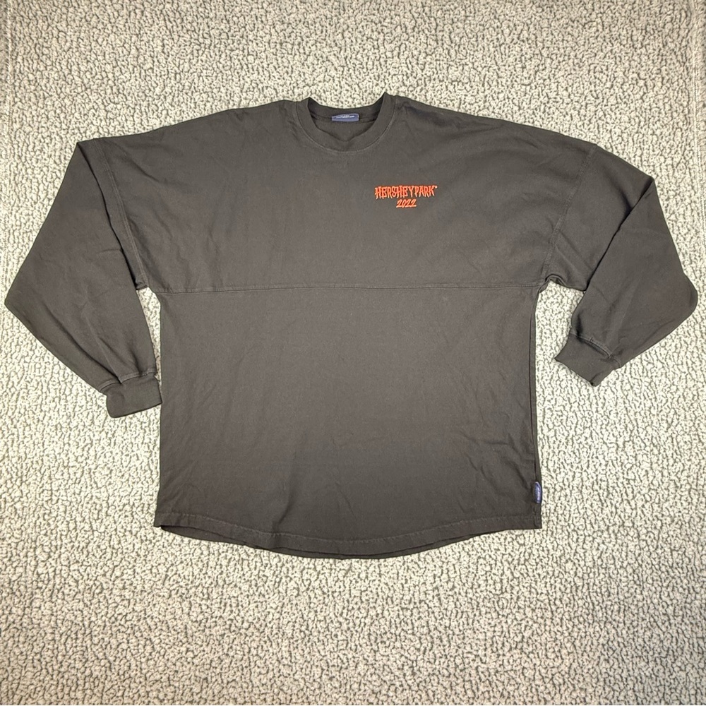 Spirit Jersey Hersheypark Dark Nights 2022 Black Oversized Long Sleeve SZ:L READ